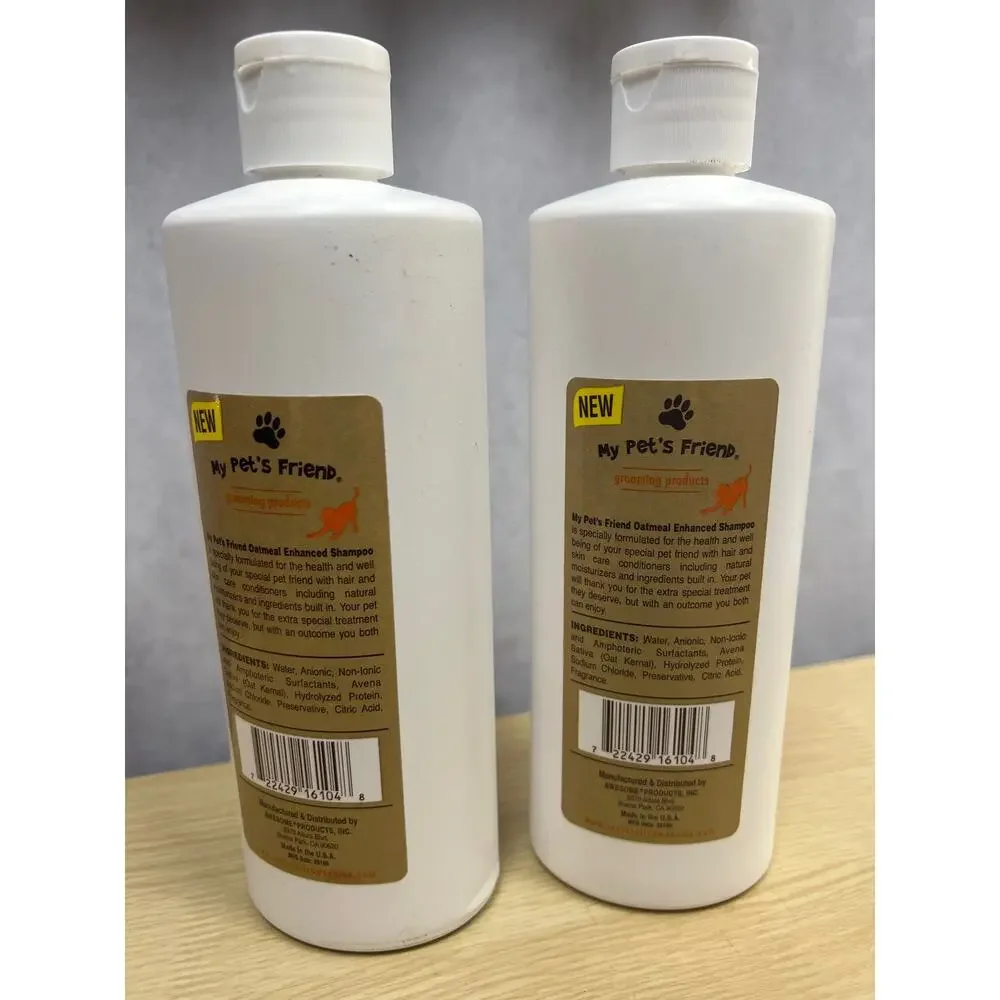 My Pet's Friend Oatmeal Shampoo For Itchy, Dry Skin, Deodorizing 16 FL oz (2 PK)